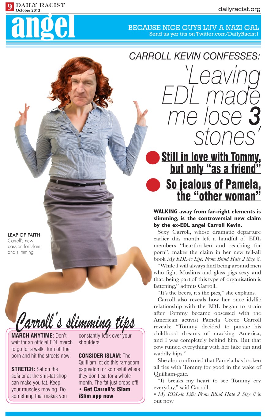 Lovely Carroll's slim new look