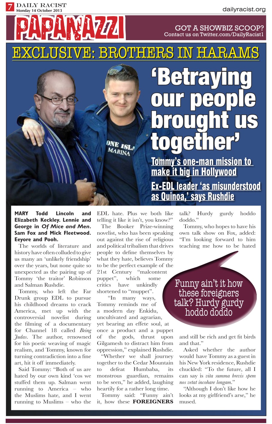 Tommy and Salman's haram bromance