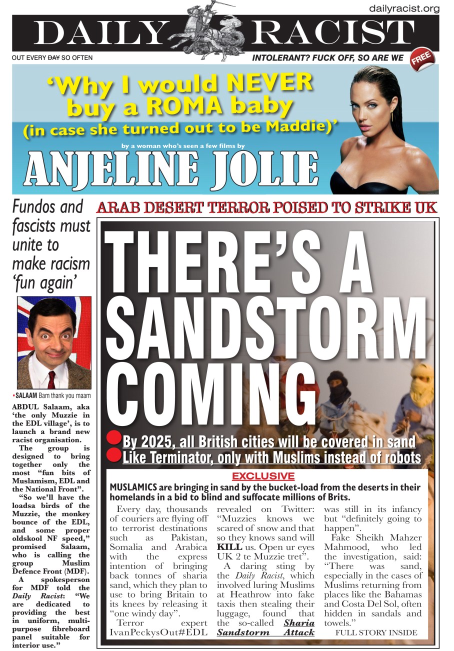 THE KILLER SHARIA SANDSTORM IS COMING!