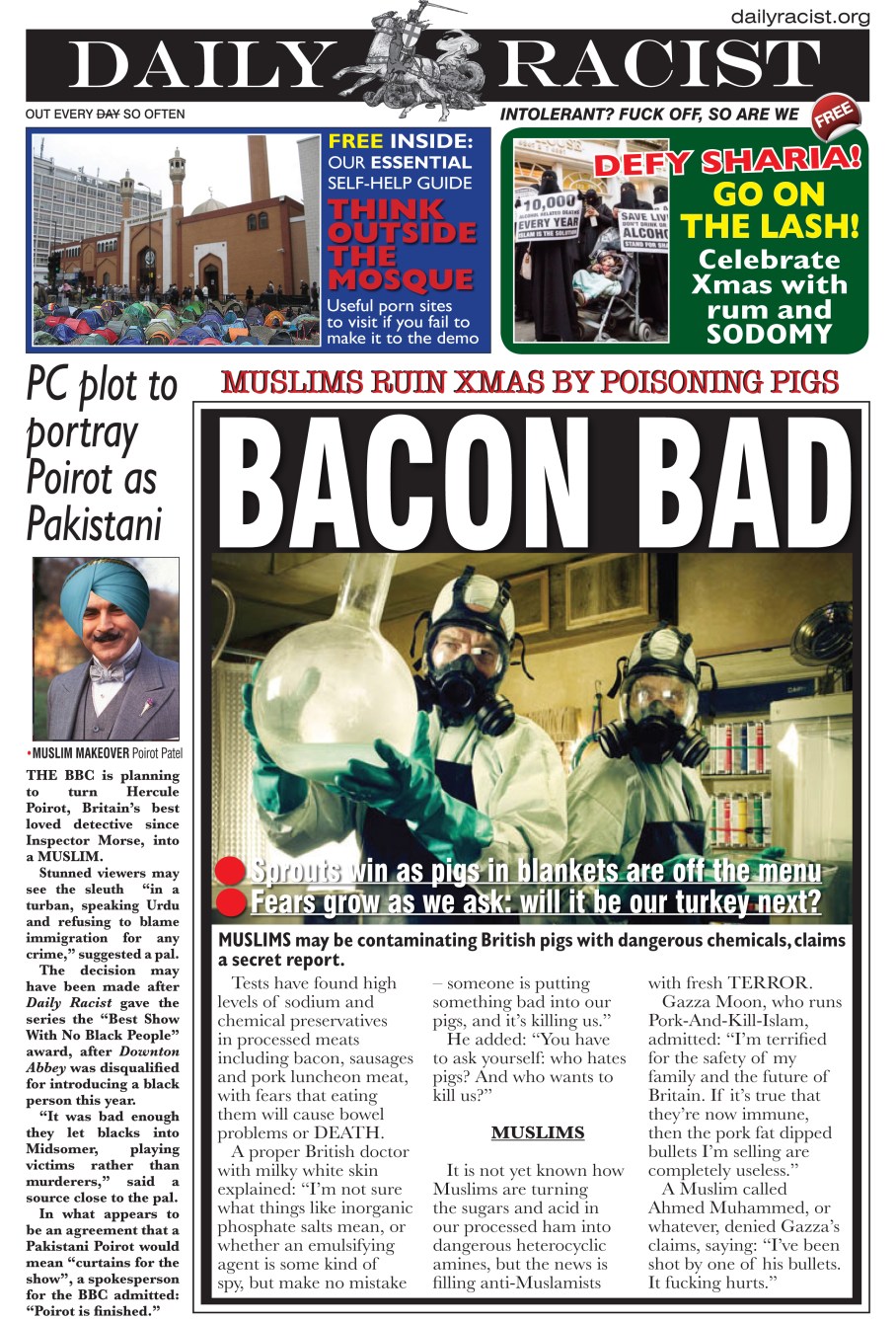 MUSLIMS RUIN CHRISTMAS BY POISONING OUR MEAT