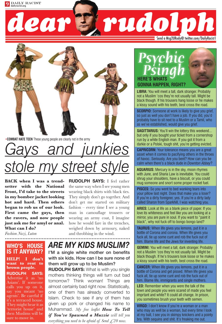 You got the problem? Uncle Rudolph Hess got the remedy 